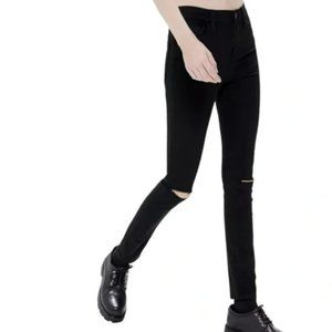 Urban Outfitters BDG Twig Ripped High Waisted Skinny Jeans in Black